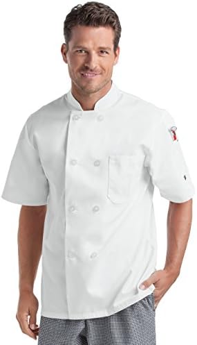 Men’s Short Sleeve Chef Coat (S-2X, 2 Colors)