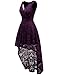 Dressystar Women's Sleeveless Hi-Lo Lace Prom Dress Cocktail Party Gowns