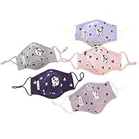 oemby001 5PCS N95 N99 Dust Respirator Mask for Anti Allergies, Mold, Pollution, Smoke - Washable Reusable Comfy Face Mask - with Activated Carbon Valve Replaceable Filter for Kids