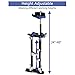 Goplus Drywall Stilts Drywall Lifts Aluminum Tool Stilt for Painting Painter Taping (24