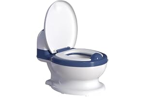 KOYOSNIER Potty Training Toilet, Realistic Potty Training Seat, Toddler Potty Chair with Soft Seat, Removable Potty Pot, Toilet Tissue Dispenser and Splash Guard, Non-Slip for Toddler& Baby& Kids