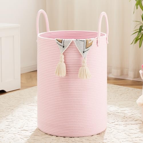 Artfeel Woven Cotton Rope Laundry Basket 60L