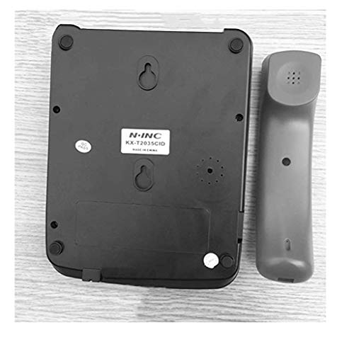 HQCC Telephone landline Office Home Business Phone Free Battery Caller ID Mobile Phone (Color : Black)