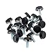 Saim Adjustable Furniture Levelers Screw On Furniture Glide Leveling Foot Adjuster 6mm x 15mm UNC Pitch 1mm for Table Chair Cabinet Patio Outdoor Furniture Legs - 20 Pcs