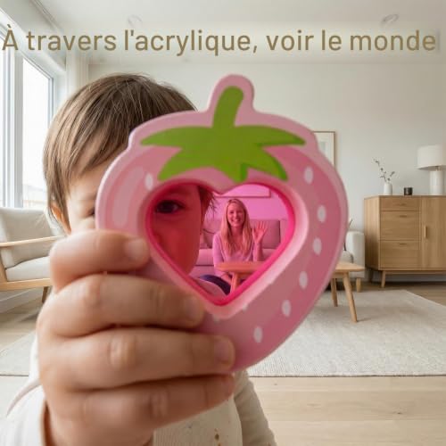 Montessori 1 Year Old Baby Toy 1 Year Old Educational Acrylic Fruits & Vegetables Assorted Shapes, Wooden Games for Children 1 2 Years, Gift Child 1 Year Boy Girl Fine Motor Skills