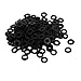 uxcell M3 x 6mm x 1mm Nylon Flat Insulating Washers Gaskets Spacers Fastener for Faucet Pipe Water Hose Black 200PCS
