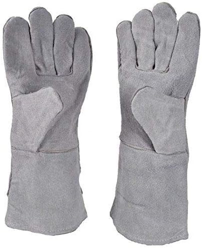 13" MegaCast Heat Resistant Safety Melting Furnace Gloves Refining Casting Gold Silver, Brass, Copper