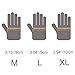 EAmber Archery Shooting Gloves,Three Finger Durable Cow Leather Protective Archery Gloves for Recurve Bows Hunting Finger (M 8cm) (M 8cm)