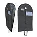 TOP QUALITY Breathable 42 Inch Garment Bag, Lightweight, Easy Carrying Shoulder Straps, Window For Viewing, PVC Card Holder, Builtin Anti-Moth Protector, Water Res, #5 Zipper [Updated Version]