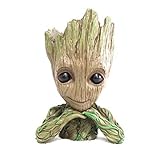 Groot Flowerpot Treeman Baby Groot Action Figures - Guardians of The Galaxy Flowerpot Baby Cute Model Toy Planter Pen Pot