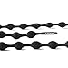 Caterpy RUN - Ultimate No Tie Shoelaces for Adults & Kids - Versatile & Easy-to-Use Shoe Laces - Jaguar Black, Standard, Single Pack