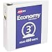 Avery 3" Economy View 3 Ring Binder, Round Ring, Holds 8.5" x 11" Paper, 1 White Binder (5741) primary