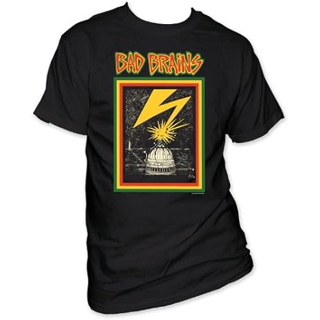 Impact Men's Bad Brains Capitol T-Shirt, Black, Large
