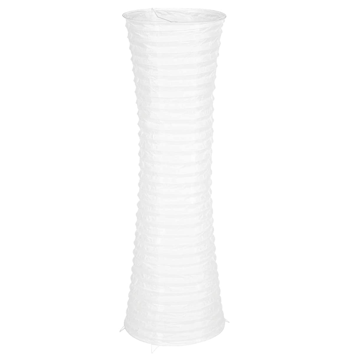 FERCAISH Paper Floor Lamp Shade, Foldable and Minimalist Style Rice Paper Lamps Classic Modern Paper Floor Light Bulb Cage Guard for Living Room Bedroom Décor