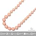 Goobie Baby Audrey Silicone Teething Necklace for Mom to Wear, Safe BPA Free Beads to Chew - Peach