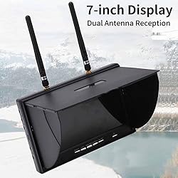 FPV Monitor, 800x480 5.8GHz 40Channels 7Inch LCD