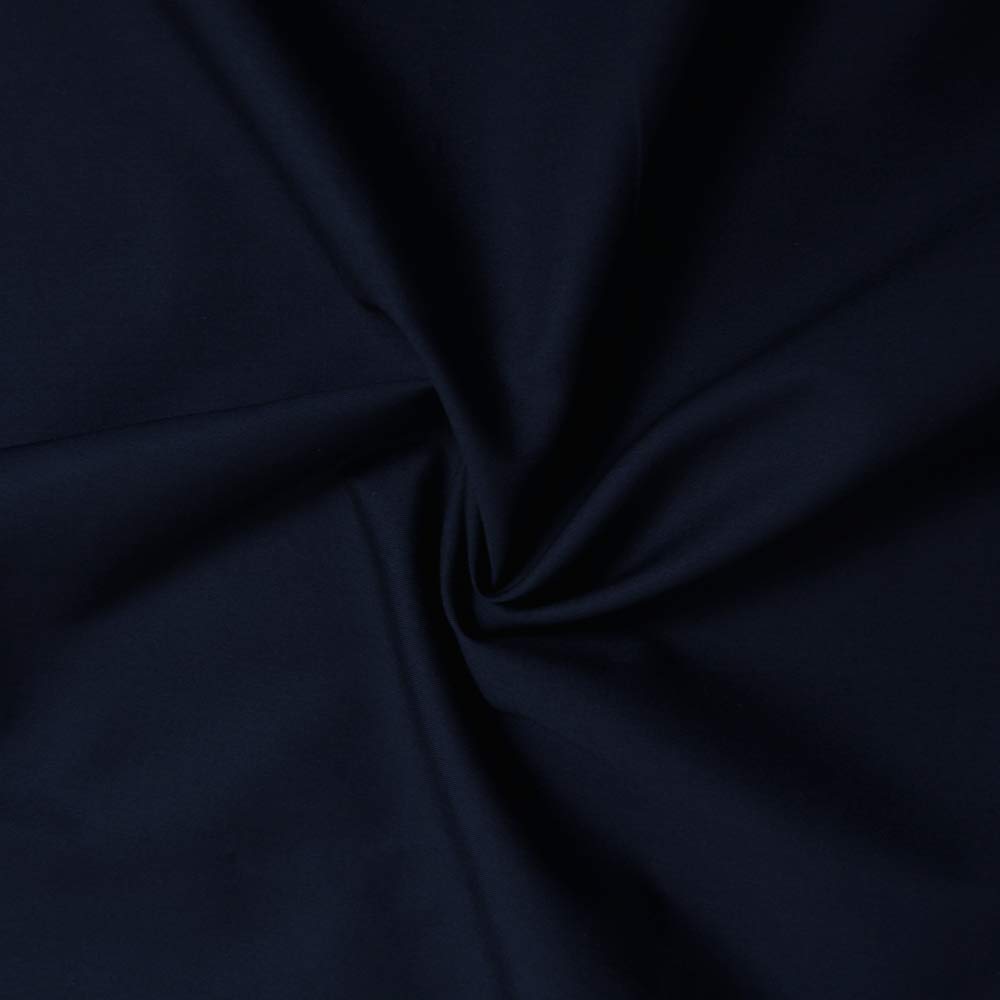 Cotton poplin Fabric - Sold by Fabric piece - Poplin Cotton Fabric Available in 11 Colours (3m x 1m46, Navy Blue) — image 1