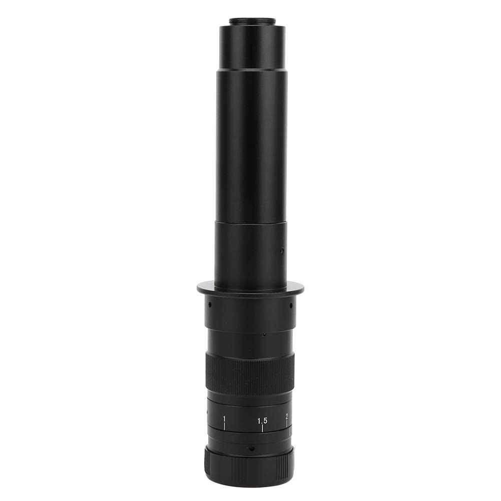 Oumefar 300X Adjustable C-Mount Lens Industrial 0.7X-4.5X Microscope Camera Lens 25mm Zoom Magnifying Glass Objective for CCD Camera and Digital Eyepiece