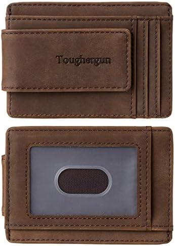 Alpine Swiss Harper Mens RFID Slim Money Clip Front Pocket Wallet Minimalist Leather ID Card Holder