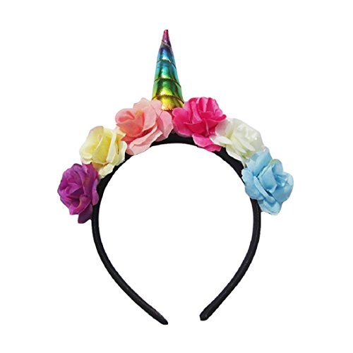 Fashion Cute Flower Unicorn Style Headband Adults Kids Party Club Hair Band