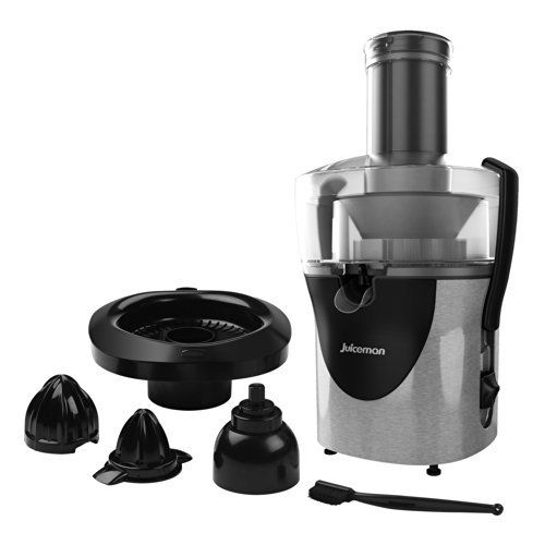 Juiceman JM8000S AllinOne Juice Extractor, Stainless Steel/Black