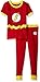 DC Comics Toddler 'Flash Superhero Logo' Cotton Costume Pajama Set, Multi, 4T
