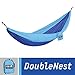 ENO, Eagles Nest Outfitters DoubleNest Lightweight Camping Hammock, 1 to 2 Person, Powder Blue/Royal