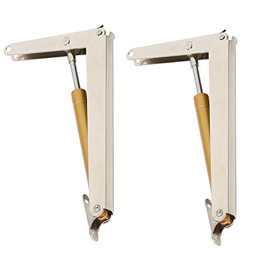 Homend 2 Pack 200N/44lb Heavy Duty Gas Springs Lid Support Hinge