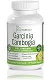Garcinia Cambogia Extract Pure Appetite Suppressant With Potassium & Calcium - 3000mg of Clinically-Proven, Multi-Patented 60% HCA Extract Per Day (Three Daily Servings of 1000mg) That Works for Weight Loss - 180 Capsules Per Bottle for a Full 30-Day