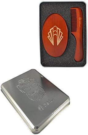 Adonis Americana Beard Brush Set (Saddle Brown)