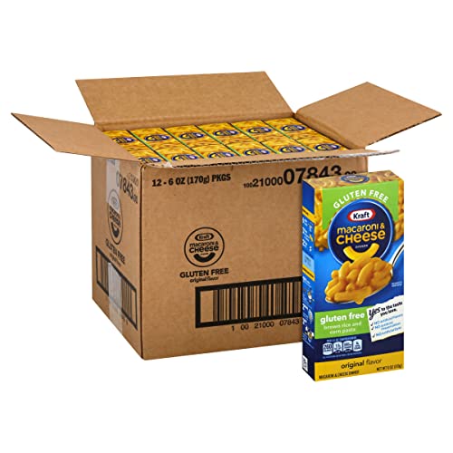 Kraft Gluten Free Original Macaroni & Cheese Dinner (12 ct Pack, 6 oz