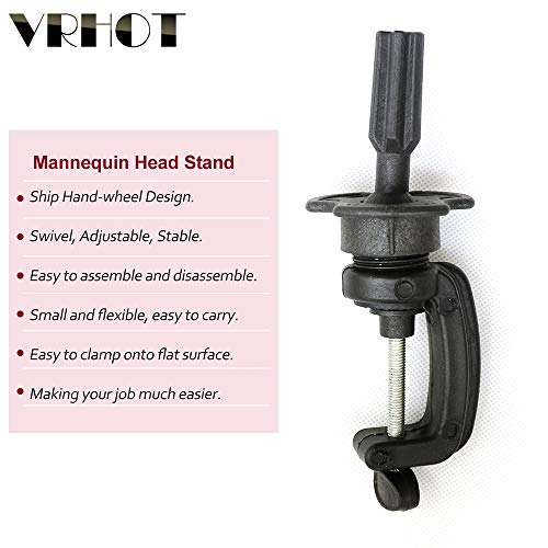 image for VRHOT Mannequin Head Stand Wig Manikin Head Stand Maniquins C Stand Cl