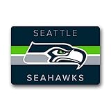 Seattle Seahawks Custom Machine-washable Indoor/Outdoor/Shower/Bathroom Doormat (23.6 x15.7)