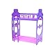 uhoMEy Mini Bouble bed for barbie doll, kelly Dollhouse Furniture Accessory Gift for Girls