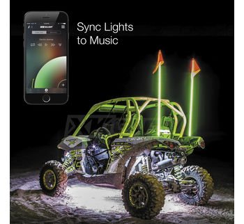 XK Glow KS-MOTO-STANDARD Standard Chrome App Controlled Light Kit
