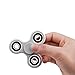 BEISTA Tri-spinner Fidget Toy Hand Spinner – Stress Reducer, Durable Bearing Spinner with High Speed, Super Smooth and Well Balanced, Non-3D Printed(White)