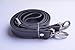 Wento 1pcs 43''-49'' Black PU Leather Straps Adjustable Bag Strap,Soft Vinyl Leather Shoulder Straps,Replacement Cross Body Purse Straps,Handbag Bag Wallet Straps (Silver)…