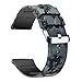 JIELIELE 20mm 22mm Watch Band for Men Women, Silicon Sports Release Replacement Smart Watch Bands (Camo, 22mm)