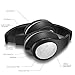 Bluetooth Headphones Over Ear, Mkay 40mm Driver Hi-Fi Stereo Wireless Headset Foldable with Mic, Wired and Wireless Headphones for Cell Phone/TV/PC/Travelling