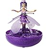 HATCHIMALS Pixies, Crystal Flyers Purple Magical Flying Pixie Toy, for Kids Aged 6 and up