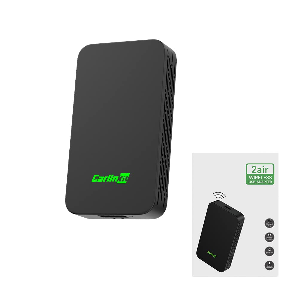 2024 CarlinKit 5.0 2air Wireless Adapter for Apple CarPlay and Android Auto,For cars wired apple CarPlay or wired Android Auto Function,(Model year:2017 to 2024) plug and play