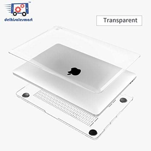 Delhisalesmart Laptop Hard PC Ultra Thin Protection Case with Keyboard Guard Combo for Apple Macbook Air 13.3 Inch (Transparent)