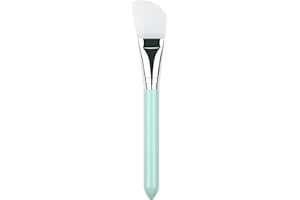 MAGITOCH Face Mask Brush,Mask Beauty Tool Soft Silicone Facial Mud Mask Applicator Brush Hairless Body Lotion And Body Butter Applicator Tools Premium Quality Silicone Face Mask Brushes. Facial Mask Applicators for Mud, Clay, Charcoal Mixed Mask, and Body Lotion (gree-Angled)