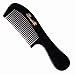 Breezelike Hair Comb - No Static Black Buffalo Horn Comb - Fine Tooth Comb for Women, Men and Girls