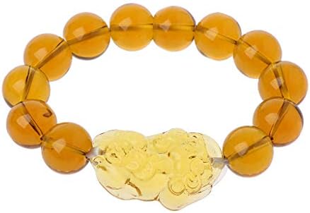 Fahou Feng Shui Citrine Gem Stone Wealth Pi Xiu Bracelet Attract Wealth and Good Luck