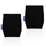 BCP Black Color 2-Piece Pocket Square Card Holder for Man’s Suits