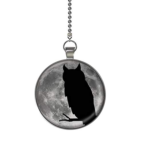 Owl Moon Glow In The Dark Fan Light Pull Pendant With Chain Buy