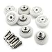 SING F LTD 8pcs 19mm Stainless Steel Shower Door Runners Rollers Wheel
