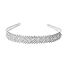 Vemonllas Wedding Bridal Bridesmaid Rhinestones Decor Crown Headband Tiara Hair Piece Headpiece