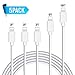 Atill Phone Charger 5Pack 3FT+3FT+3FT+6FT+10FT Extra Long USB Charging and Data Syncing Cable Cord Compatible Phone XS MAX XR X 8 8 Plus 7 7 Plus 6s 6s Plus 6 6 Plus and More,White